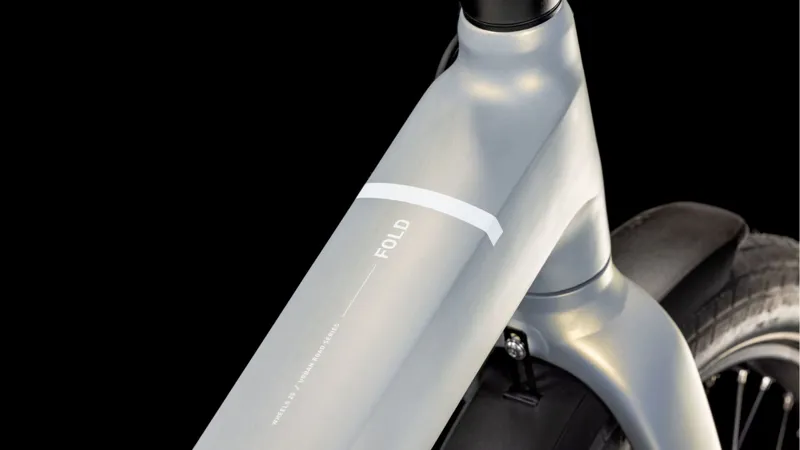 Cube Fold Hybrid Comfort 500 Electric Bike in Pearly Silver/White-1